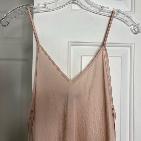 NWT Midnight Bakery Satin Bias Cut Chemise Slip Dress XS Rose - Picture 8 of 14